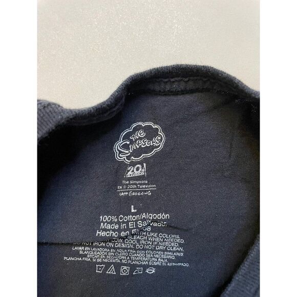 The Simpsons Bart Kwik Mart Graphic T-shirt Men Large Black Short Sleeve - Picture 4 of 5